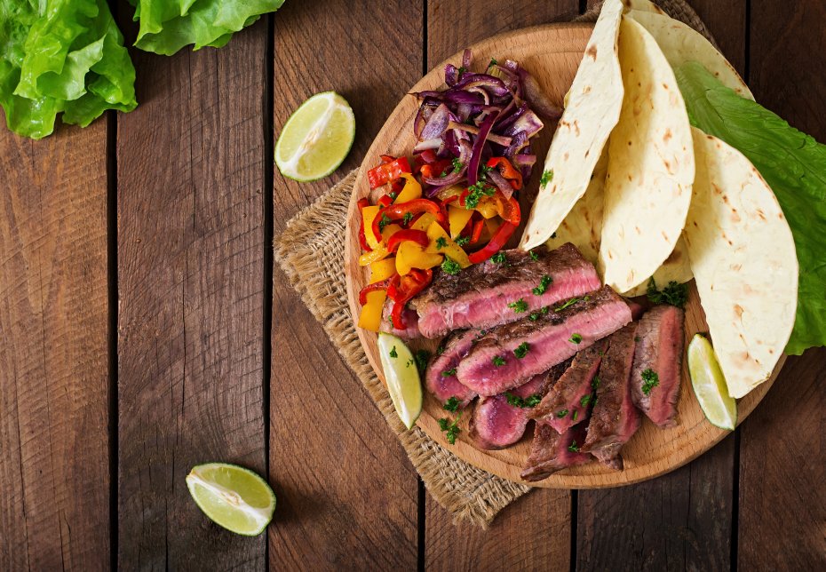 Fajitas Tex-Mex al estilo de Texas