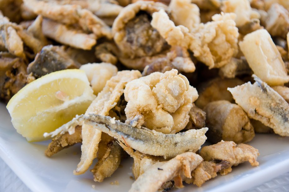 Fried fish and seafood