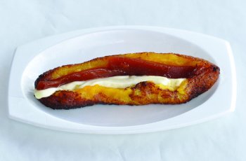 Banana with cheese