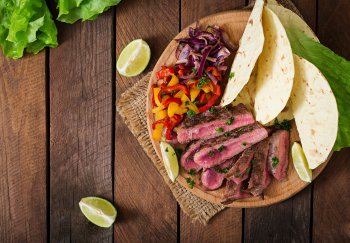 Fajitas Tex-Mex al estilo de Texas