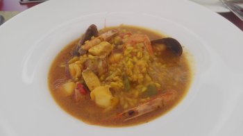 Soup-like seafood rice