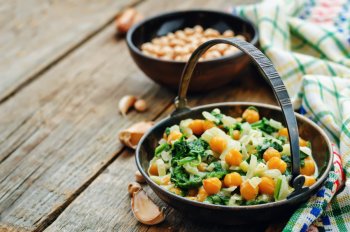 Spinach and chickpeas