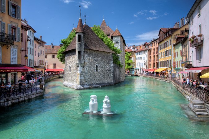 Pueblo de Annecy, Francia