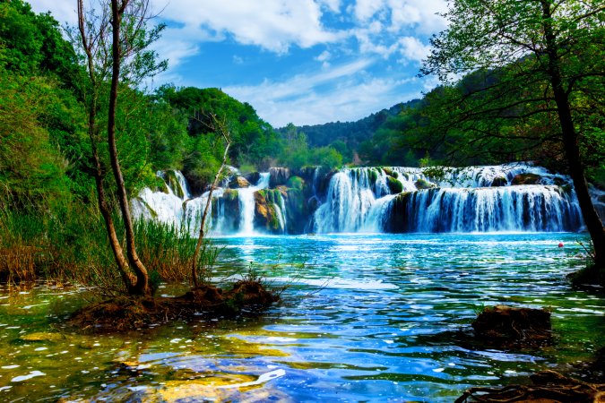 Cascadas en el Parque Nacional Kraka, Croacia