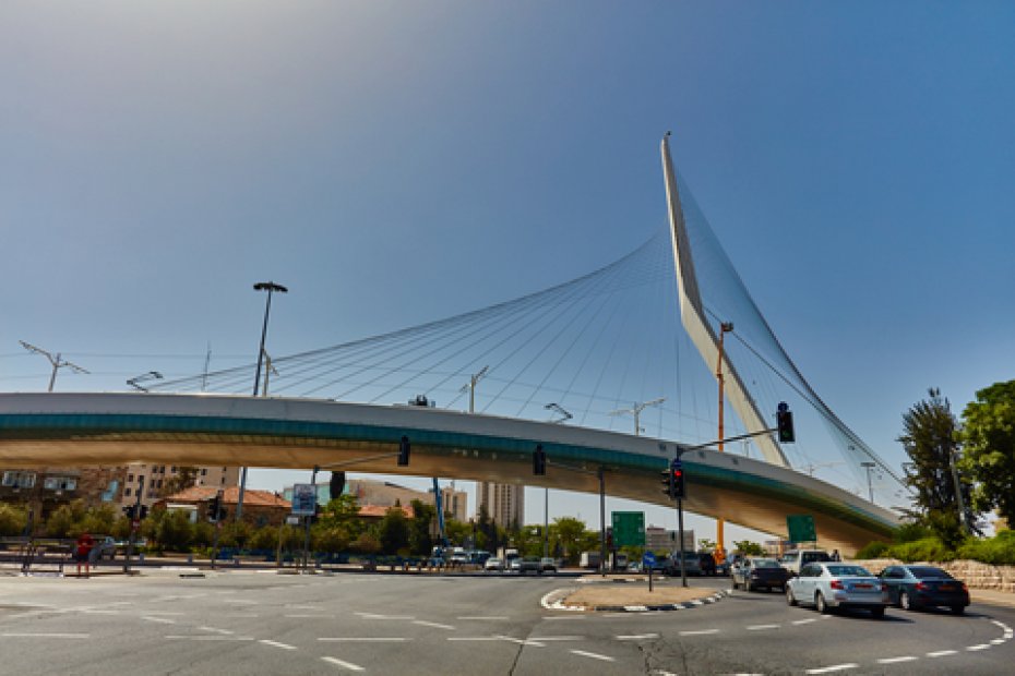 Puente atirantado de Jerusalén